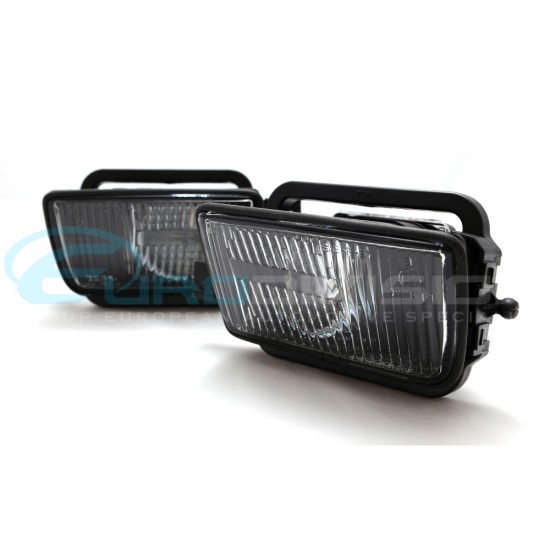 BMW Clear OEM Style Fog Lights for E34 Front Bumper 88-96