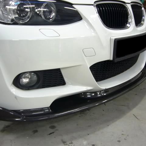 HM Style Carbon Fibre Front Lip for BMW E92 Coupe / E93 Convertible Pre-LCI w M-Sport Bumper