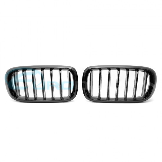 BMW M Performance Style Gloss Black Front Grilles F15 X5 / F16 X6 Fitment