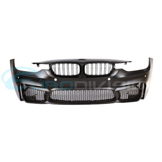 BMW M3 Style Front Bumper for F30 / F31 w Grilles/Mesh/Sensors