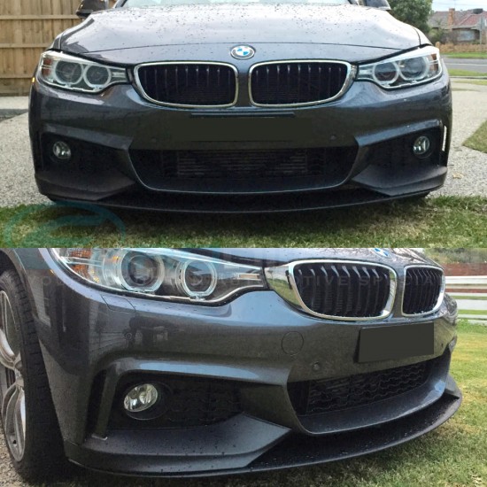 BMW M Performance Style Front Lip 4 Series F32 / F33 F36 M-Sport Bumper Fitment