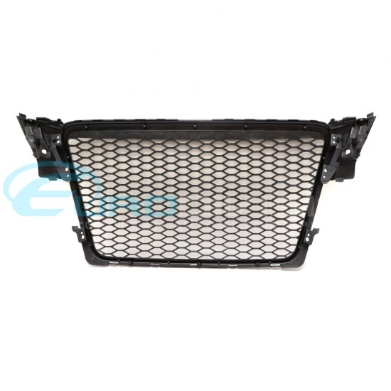 Audi RS4 Style Grille for A4 / S4 B8 Pre-Facelift Gloss Black Finish