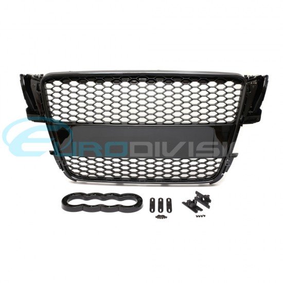 Audi RS5 Style Grille for A5 / S5 8T Pre-Facelift Gloss Black Finish
