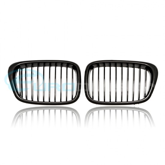BMW 5 Series E39 Gloss Black Front Grilles