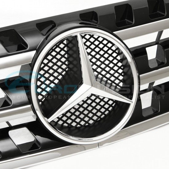 Mercedes M Class ML W163 AMG Style Black Front Grille