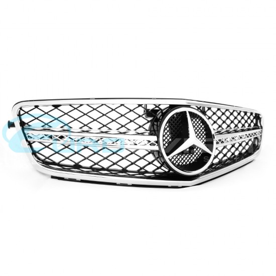 Mercedes AMG Style Front Grille W204 Sedan 2007-2014 / C204 Coupe 2011-2014 Fitment