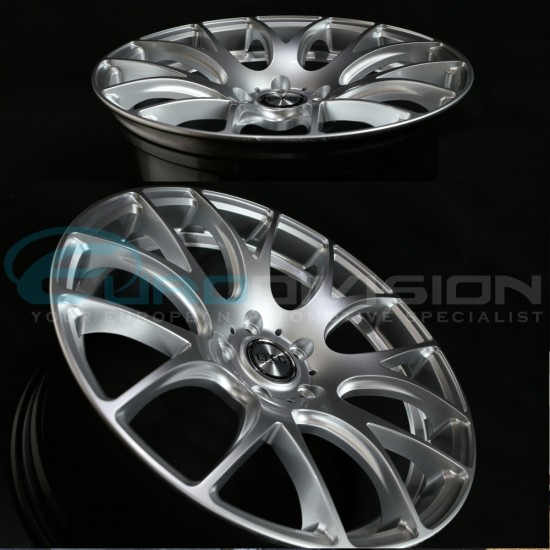 GTC Wheels GT-CR 19" Staggered Hyper Silver BMW 3 Series E46 Coupe / Sedan / Convertible Fitment 