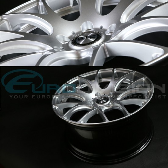 GTC Wheels GT-CR 19" Staggered Hyper Silver BMW 1 Series E82 / E88 / E87 Fitment 