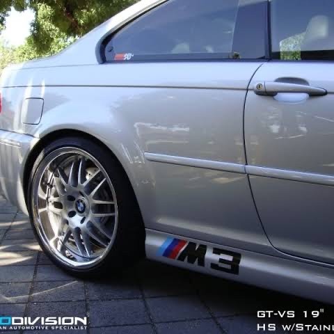 GTC Wheels GT-VS 19" Wheels for BMW E46 M3 / Z4M Hyper Silver / Stainless Steel Lip