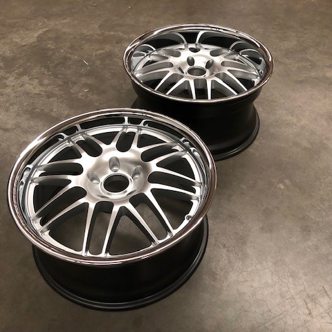GTC Wheels GT-VS 19"x8.5 All Round Wheels BMW E46/E90/E92/E93/F30/F31/F32/F36 Hyper Silver / Stainless Steel Lip