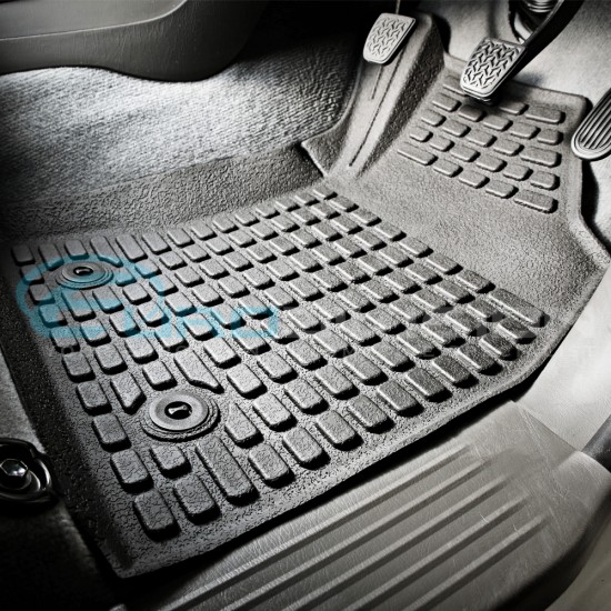 Toyota Hilux 2012+ SR SR5 Rubber Interior Floor Mats Front Row Only