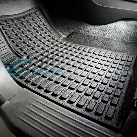 Toyota Hilux 2012+ SR SR5 Rubber Interior Floor Mats Front Row Only