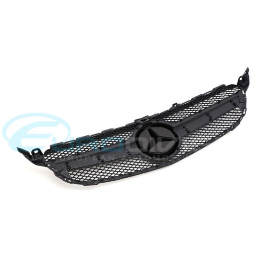Mercedes C63 AMG Style Silver Grille C Class W205 C180 200 220 250 300 350